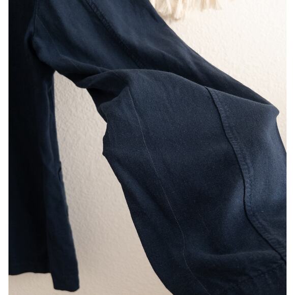Franceschini Puro Lino Linen Blend Blue Blazer Size XL - Picture 6 of 6